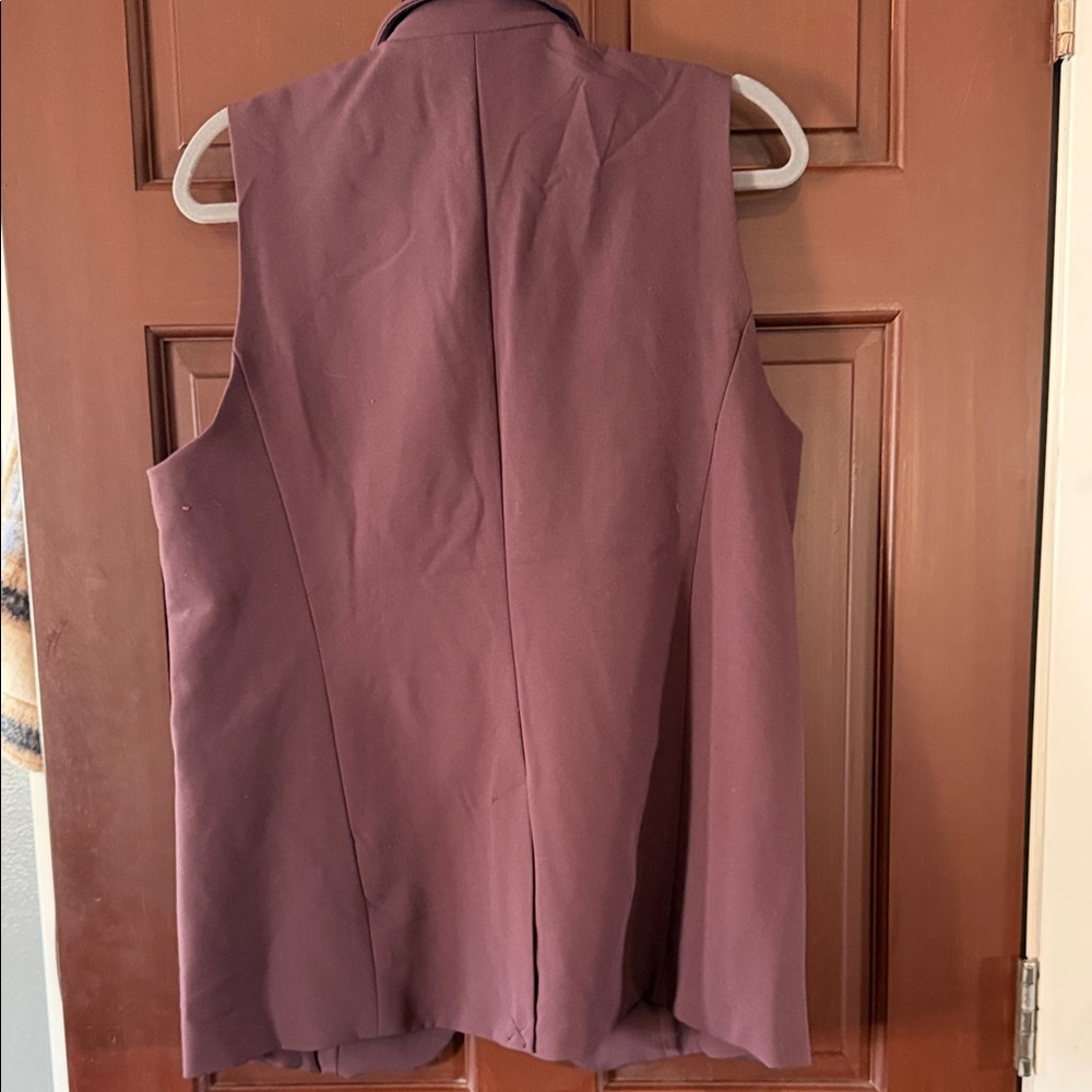 Rachel Zoe Plum Sleeveless Vest - Picture 4 of 5
